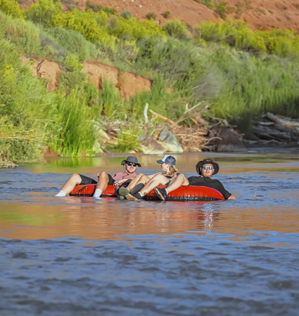 Enjoy a fun day out with Float Zion River Tubing with friends and family on the Virgin River. Tubing in Zion is a great way to relax with the family and get away from all the hiking chaos inside the national park. 