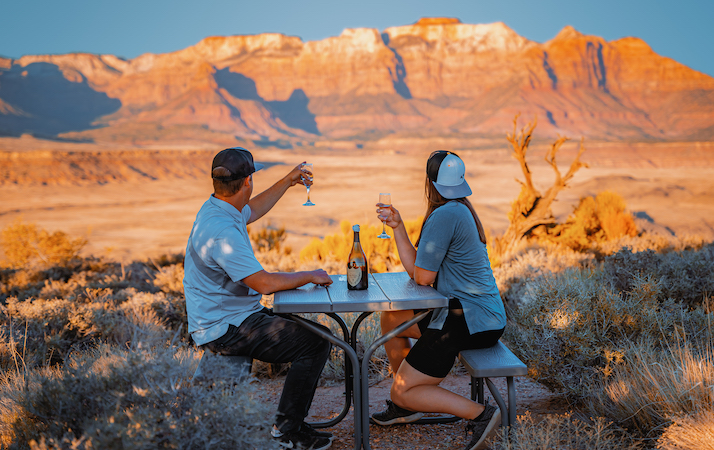 Exclusive Butte Landing overlooking Zion National Park